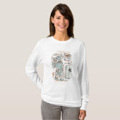 T-shirt Détail d'un codex maya (Devant entier)