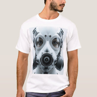T-shirt Detailed gas mask ensuring safe breathing. Generat