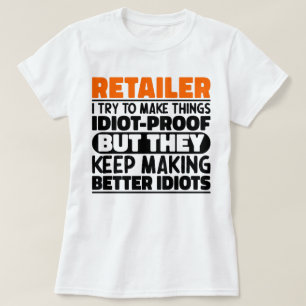 T-shirt Détaillant J'Essaie De Rendre Les Choses Drôle Dev