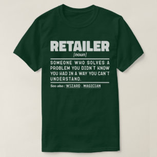 T-shirt Détaillant Noun Définition Propriétaire d'entrepri