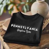 T-shirt d'état de Keystone en Pennsylvanie