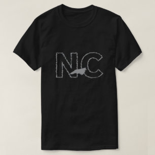 T-shirt d'état de la Caroline du Nord OR