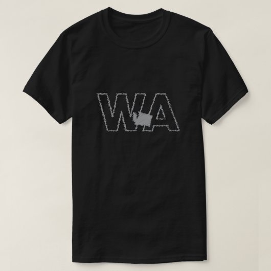T-shirt d'état de Washington WA (Design devant)