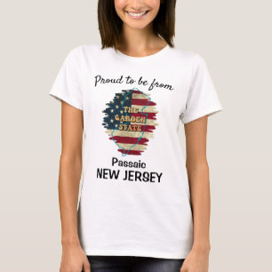 T-shirt d'état New Jersey personnalisé