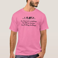 T-shirt d'été de la promenade de chien
