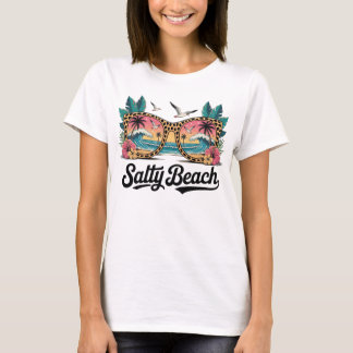 T-shirt d'été Décontracté Salty Beach