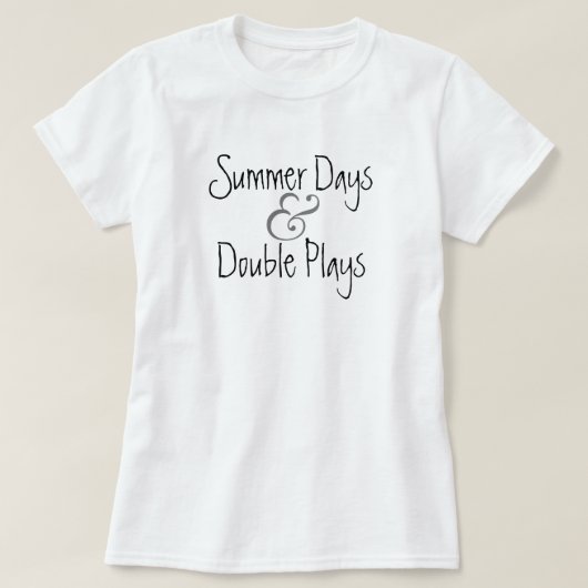 T-shirt d'été et de baseball (Design devant)