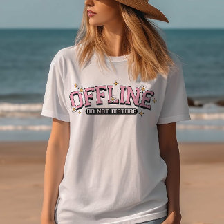 T-shirt d'été, mignonne, Hors ligne Ne pas dérange