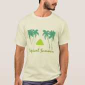 T-shirt d'été tropical (Devant)