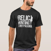 T-shirt Détecteur de chasse à l'oscillateur Détectoriste M (Devant)