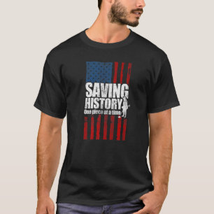 T-shirt Détecteur de métaux Historique de sauvegarde Détec