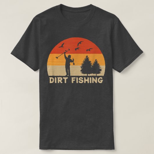 T-shirt Détecteur Mens Métal Dirt Pêche Métal Détection (Design devant)