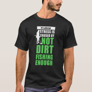 T-shirt détecteurs de métaux pêche dans la boue