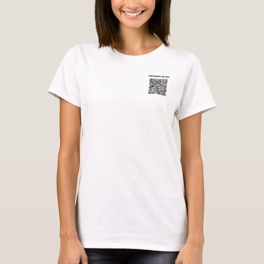 T-shirt Détection de code QR et texte personnalisé Votre T (Devant)