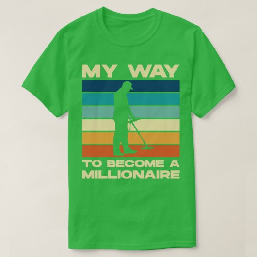 T-shirt Détection de métal drôle (Design devant)