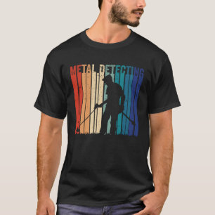 T-shirt Détection de métal rétro cool passe-temps détecteu
