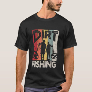 T-shirt Détection de trésor de plage Pêche dans la saleté 