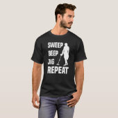 T-shirt Détection des métaux Chasse au trésor Détectoriste (Devant entier)