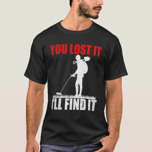 T-shirt Détection des métaux Chasse au trésor Détectoriste (Devant)