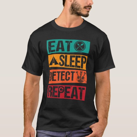T-shirt Détection des métaux Chasse au trésor Détectoriste (Devant)