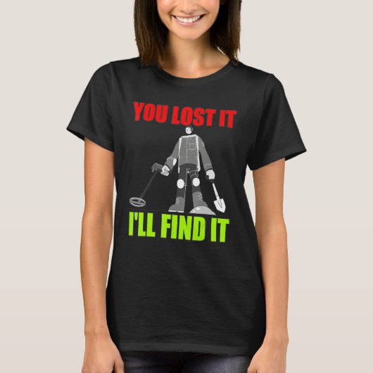 T-shirt Détection des métaux Chasse au trésor Détectoriste (Devant)