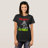 T-shirt Détection des métaux Chasse au trésor Détectoriste (Devant entier)