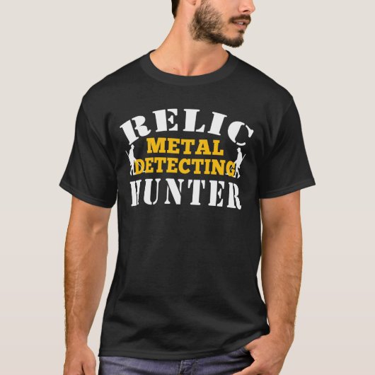 T-shirt Détection des métaux Chasseur de reliques Détectio (Devant)
