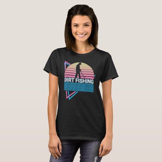 T-shirt Détection des métaux Détecteur des métaux Pêche à (Devant entier)