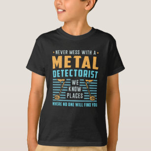 T-shirt Détection des métaux Détectoriste Idée cadeau de d