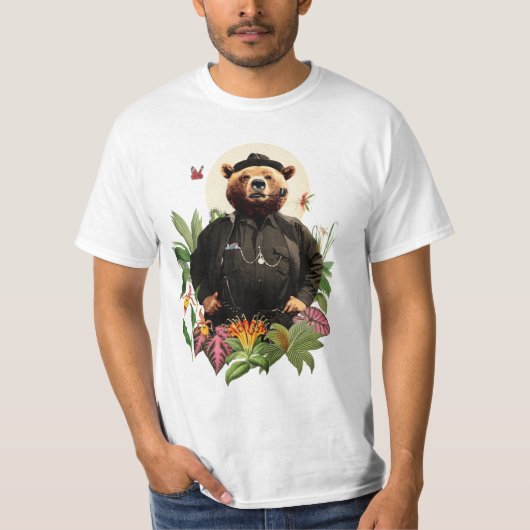 T-SHIRT DÉTECTIVE ANIMALE D'OURS DE FANCY (Devant)
