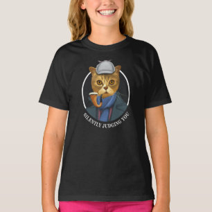 T-shirt Détective Cat - Vous Jugez Silencieusement