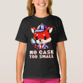 T-shirt Détective Fox - Aucun Coque Trop Petite Pixel Amus (Devant)