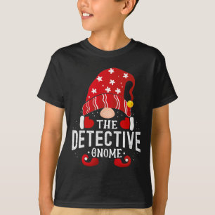T-shirt Détective Gnome Correspondant Pjs De Noël Pour La