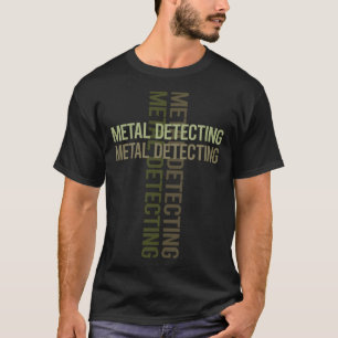 T-shirt Détectoriste de détection de métaux croisés