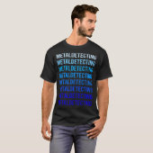 T-shirt Détectoriste de détection de Texttal bleu (Devant entier)