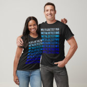 T-shirt Détectoriste de détection de Texttal bleu (Unisexe)