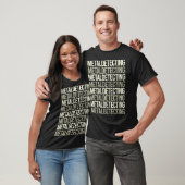 T-shirt Détectoriste de détection en métal de texte blanc (Unisexe)