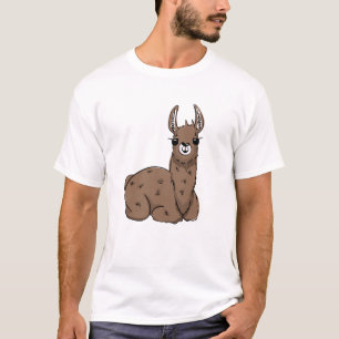 T-shirt Détendez-vous Dessin Llama - Animaux Cosy