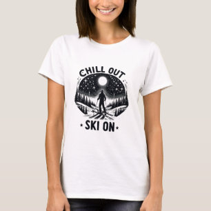 T-shirt Détendez-vous Ski sur