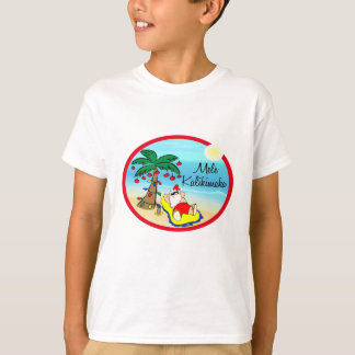 T-shirt Détendez-vous sous Palm Père Noël hawaiin Christma