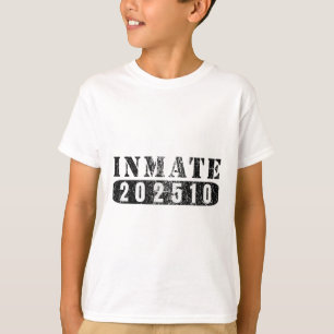 T-shirt Détenu 202510 Drôle Lazy Halloween Prisonnier Cost