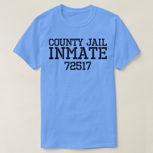 T-shirt Détenu de la prison du comté d'Halloween - Coût dr (Design devant)