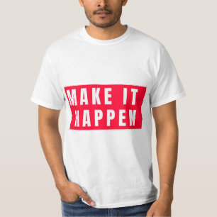 T-shirt Détermination et réussite de la mise en évidence d