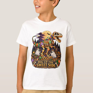 T-shirt Déterrer un dinosaure en bonbons côté sucré