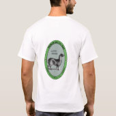 T-shirt d'étiquette de bière de lama (Dos)