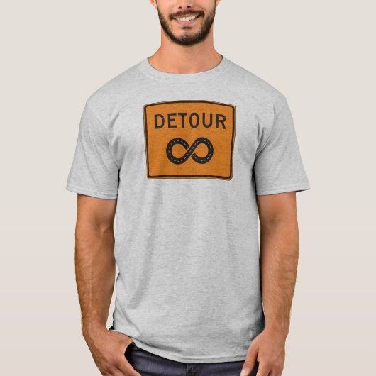 T-shirt Détours infinis à vélo (Devant)