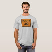 T-shirt Détours infinis à vélo (Devant entier)