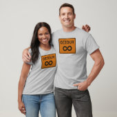 T-shirt Détours infinis à vélo (Unisexe)