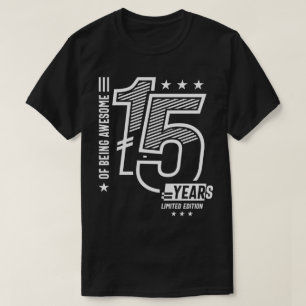 T-shirt D'Être génial 15 ans - 15e anniversaire