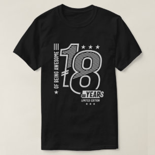 T-shirt D'Être génial 18 ans - 18e anniversaire